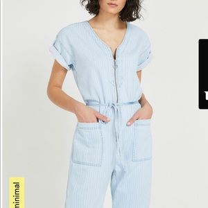 Frank and Oak Atelier Collection Denim Jumpsuit
